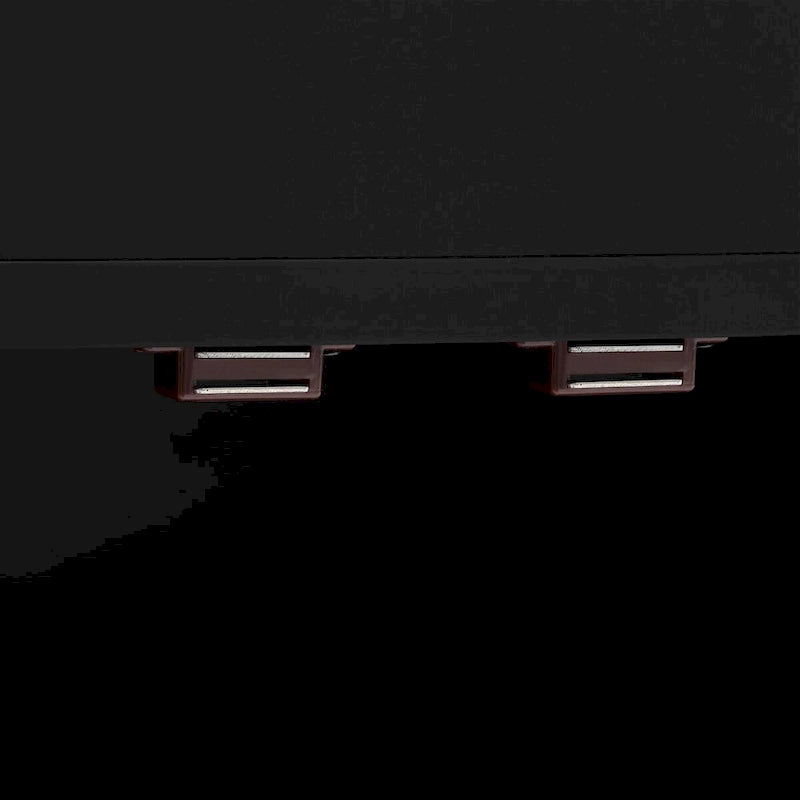 Meuble de rangement au design incurvé avec étagères et tiroir réglables