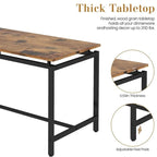 Ensemble table et chaises de salle à manger 5 pièces, style industriel moderne, coin repas, gain de place pour petits espaces, style pub