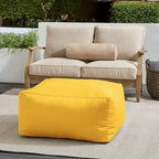 Pouf d'extérieur Sorra Home Sunbrella à bords francs
