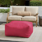Pouf d'extérieur Sorra Home Sunbrella à bords francs