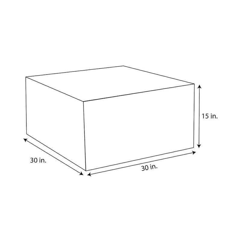 Pouf d'extérieur Sorra Home Sunbrella à bords francs