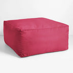 Pouf d'extérieur Sorra Home Sunbrella à bords francs