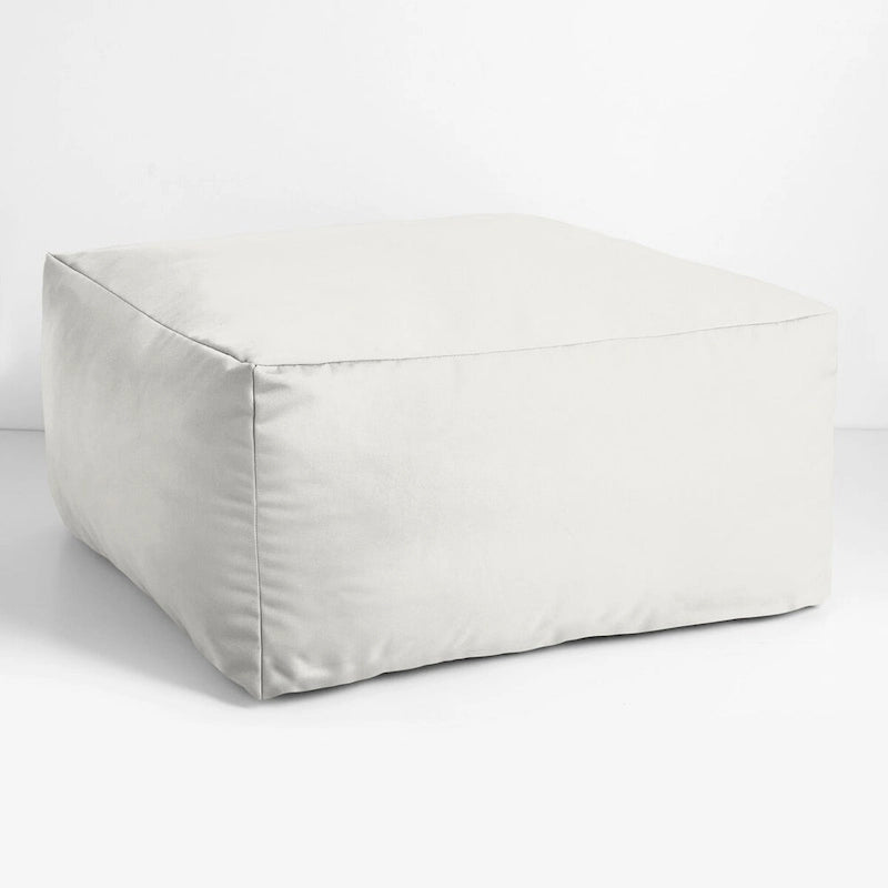 Pouf d'extérieur Sorra Home Sunbrella à bords francs