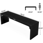 Bureau d'ordinateur extra long de 70,87 cm, bureau pour 2 personnes pour bureau à domicile