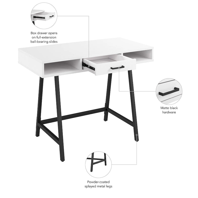 Bureau d'ordinateur Bush Furniture Steele 40W avec rangement