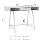 Bureau d'ordinateur Bush Furniture Steele 40W avec rangement