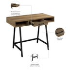 Bureau d'ordinateur Bush Furniture Steele 40W avec rangement