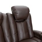 Canapé inclinable électrique en cuir marron Seatcraft Republic pour home cinéma
