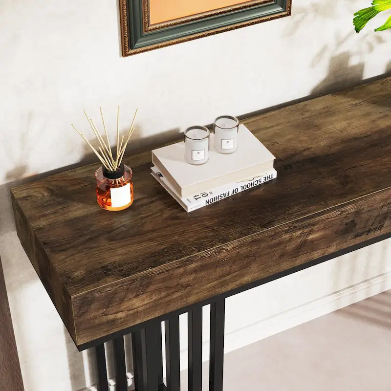 Console de 55 pouces pour canapé, table d'entrée