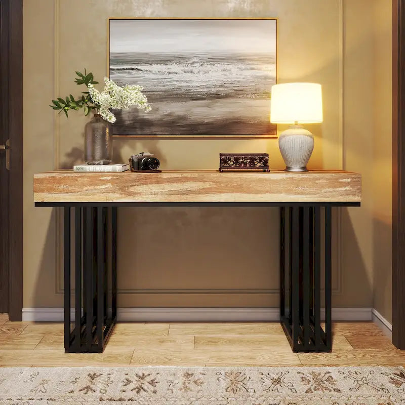 Console de 55 pouces pour canapé, table d'entrée