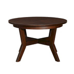 Table basse ronde en bois de 32 pouces