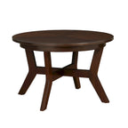 Table basse ronde en bois de 32 pouces