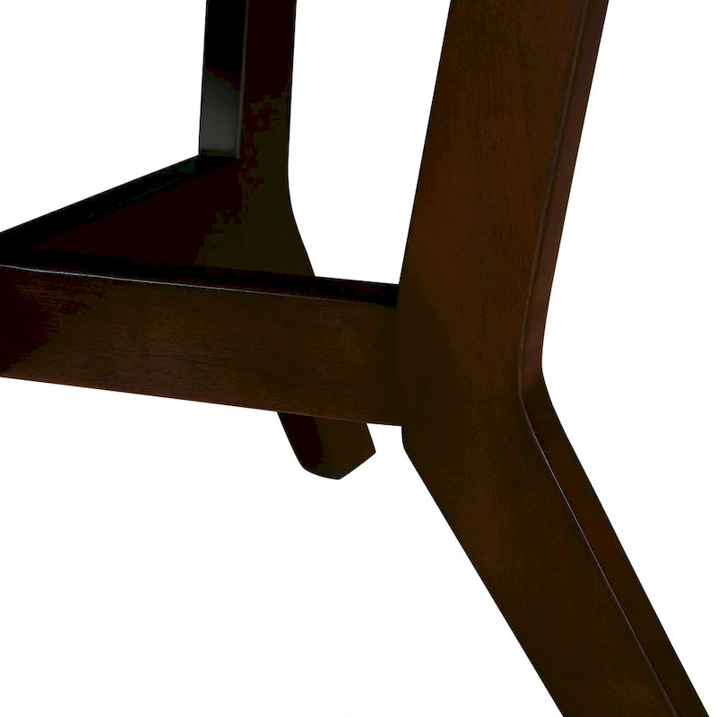 Table basse ronde en bois de 32 pouces