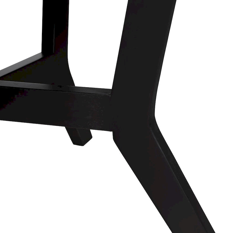 Table basse ronde en bois de 32 pouces