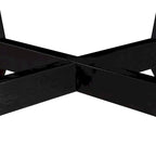 Table basse ronde en bois de 32 pouces