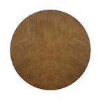 Table basse ronde en bois de 32 pouces