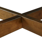 Table basse ronde en bois de 32 pouces