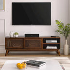 Modern Rattan TV Stand for 65 Inch TV