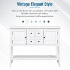 Buffet console avec étagère inférieure