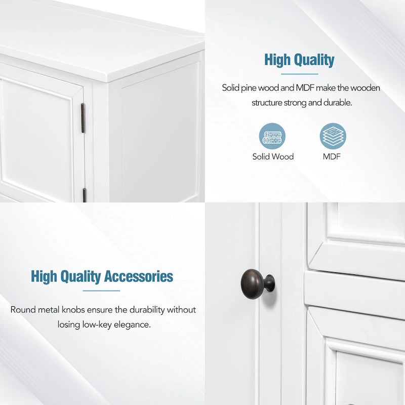 Buffet console avec étagère inférieure