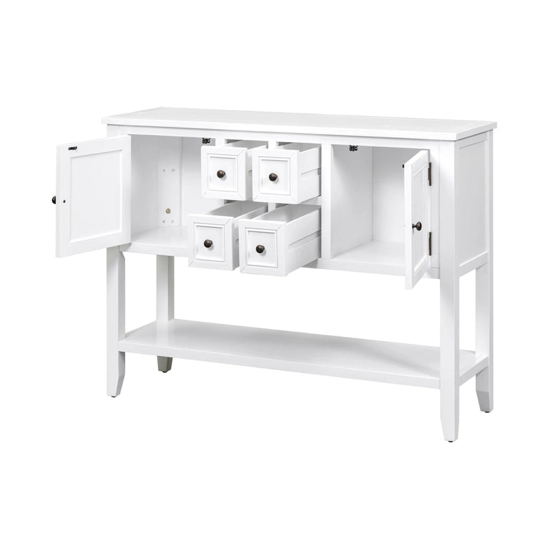 Buffet console avec étagère inférieure