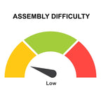 Table d'appoint de 53 cm (21 pouces), plateau rond, pieds en bois de manguier brun naturel