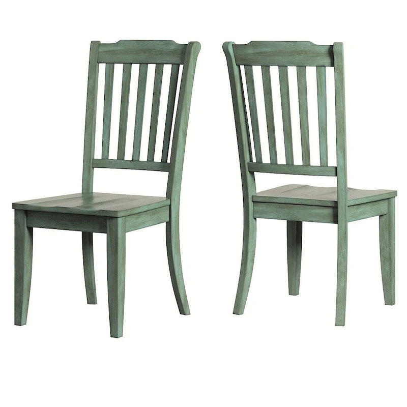 Chaises de salle à manger Eleanor à dossier à lattes en bois (lot de 2) par iNSPIRE Q Classic