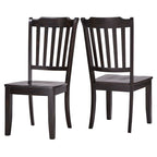 Chaises de salle à manger Eleanor à dossier à lattes en bois (lot de 2) par iNSPIRE Q Classic