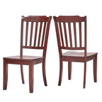 Chaises de salle à manger Eleanor à dossier à lattes en bois (lot de 2) par iNSPIRE Q Classic