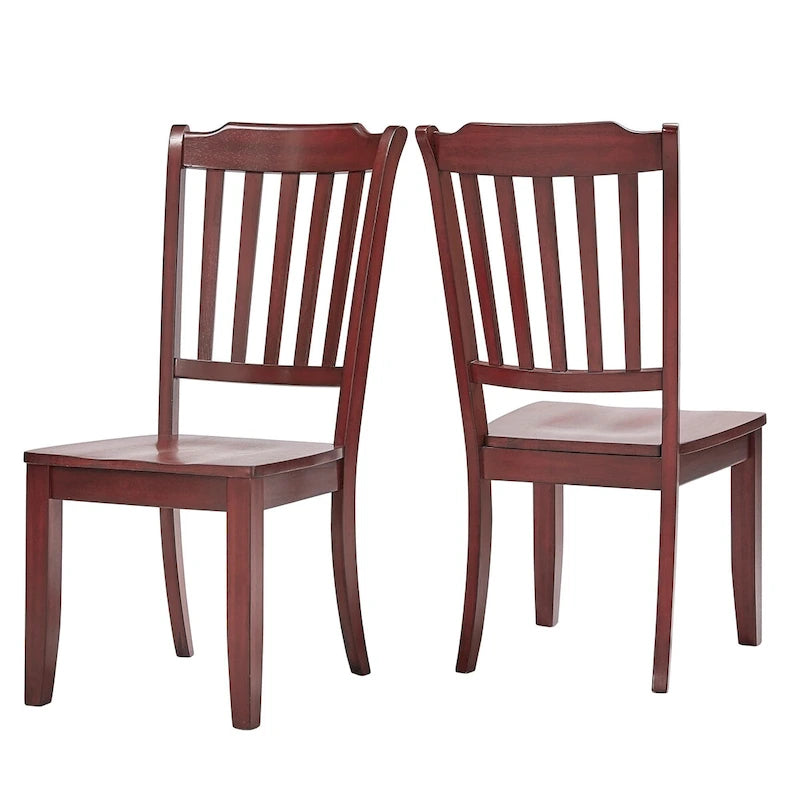Chaises de salle à manger Eleanor à dossier à lattes en bois (lot de 2) par iNSPIRE Q Classic