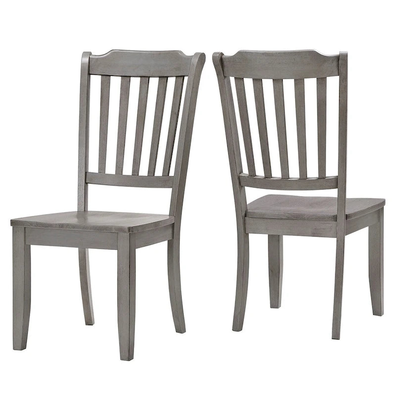 Chaises de salle à manger Eleanor à dossier à lattes en bois (lot de 2) par iNSPIRE Q Classic