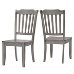 Chaises de salle à manger Eleanor à dossier à lattes en bois (lot de 2) par iNSPIRE Q Classic
