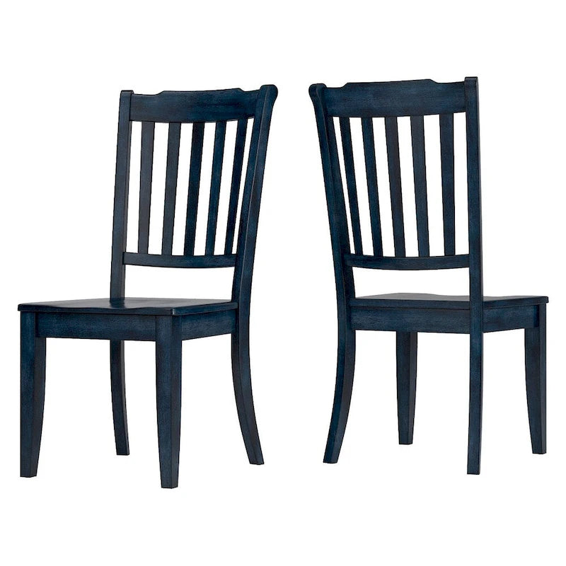 Chaises de salle à manger Eleanor à dossier à lattes en bois (lot de 2) par iNSPIRE Q Classic