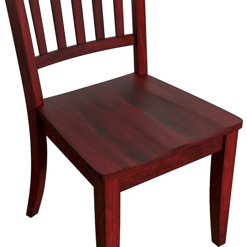 Chaises de salle à manger Eleanor à dossier à lattes en bois (lot de 2) par iNSPIRE Q Classic