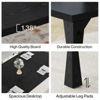 Bureau de direction, grand bureau de 71 cm de large x 35 cm de profondeur, bureau d'ordinateur moderne