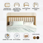 Tête de lit rustique en bois CraftPorch