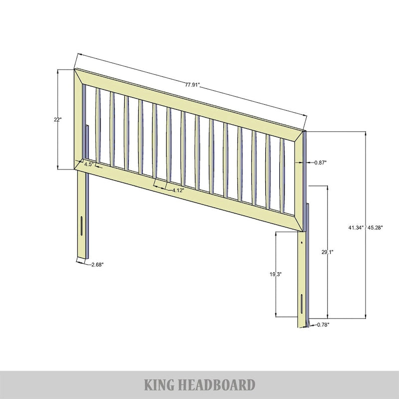 Tête de lit rustique en bois CraftPorch