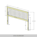 Tête de lit rustique en bois CraftPorch