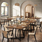 Table de salle à manger carrée pour 4 personnes, 80 cm, style industriel, idéale pour les petits espaces.