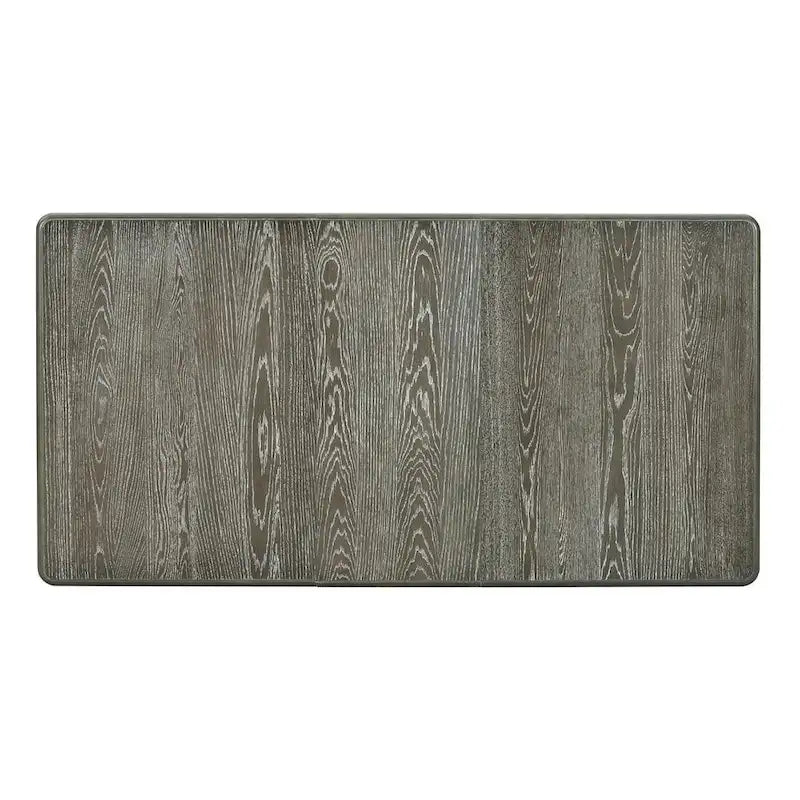 Ensemble de salle à manger rétro 7 pièces comprenant une table extensible pour 6 personnes et 6 chaises rembourrées