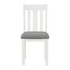 Ensemble de salle à manger rétro 7 pièces comprenant une table extensible pour 6 personnes et 6 chaises rembourrées