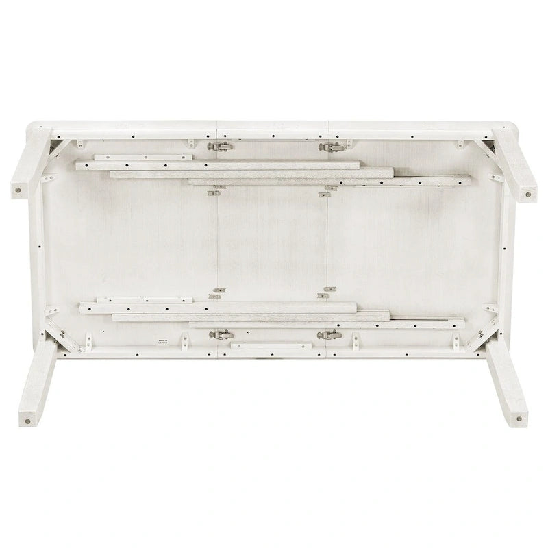 Ensemble de salle à manger rétro 7 pièces comprenant une table extensible pour 6 personnes et 6 chaises rembourrées