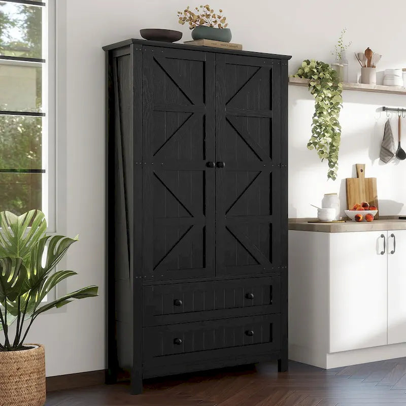 Farmhouse Kitchen Pantry Cabinet Cupboard
