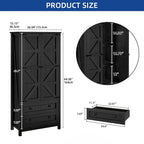 Armoire de rangement de cuisine de ferme