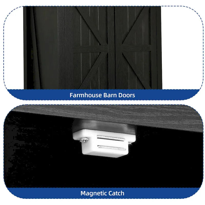 Armoire de rangement de cuisine de ferme