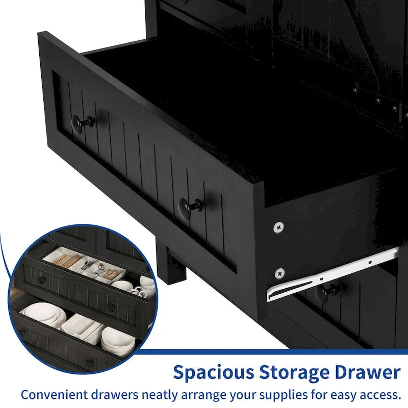 Armoire de rangement de cuisine de ferme