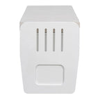 Banc de rangement rembourré en bois d'acacia style ferme, 43 pouces, avec 5 tiroirs