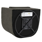 Ensemble de 2 fauteuils pivotants rembourrés avec garniture cloutée