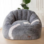 Pouf géant, pouf surdimensionné en forme de coquillage avec rembourrage