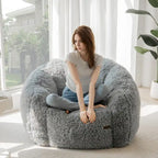 Pouf géant, pouf surdimensionné en forme de coquillage avec rembourrage